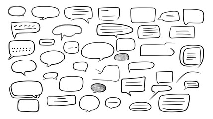 Obraz premium Black and White Collection of Shapes, Frames and Symbols Illustration