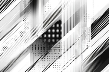 Obraz premium Abstract grayscale geometric pattern