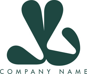 Creative Abstract Initial Letter LJ Logo Design