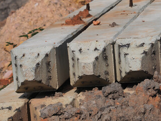 Concrete pile foundation for industrial construction