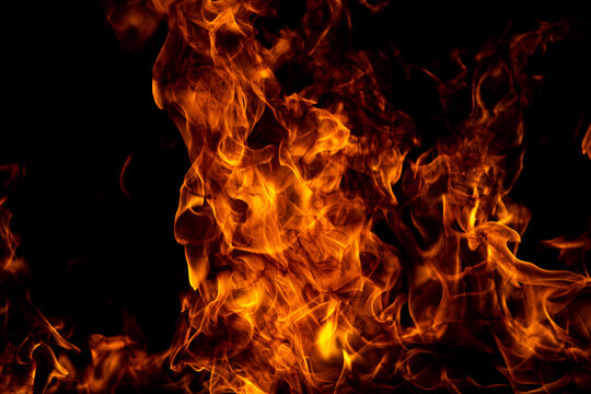 Blaze fire flame texture for banner background.