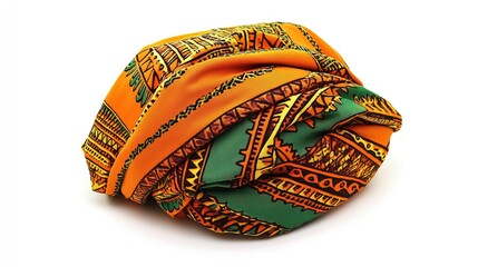 African patterned headscarf