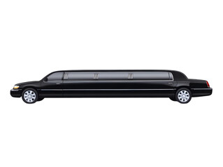 Black Limousine Illustration Isolated Background