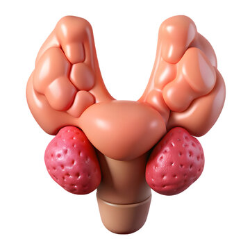 Human Thyroid and Parathyroid Glands Anatomy