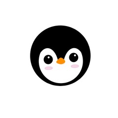 Fototapeta premium Penguin Pattern. Hand drawn animal background.