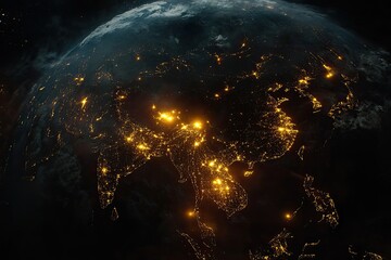 Earth's Nightlights, Asia