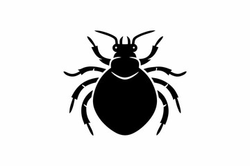 Bedbug icon silhouette vector illustration