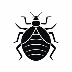 Bedbug icon silhouette vector illustration