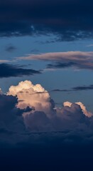 Sunset Clouds Painting the Sky with Golden Light Phone Background Wallpaper
