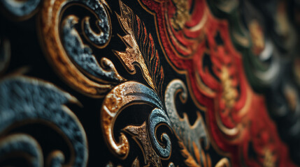Full Frame Shot Of Traditional Patterned Batik Parang