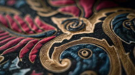 Full Frame Shot Of Traditional Patterned Batik Parang