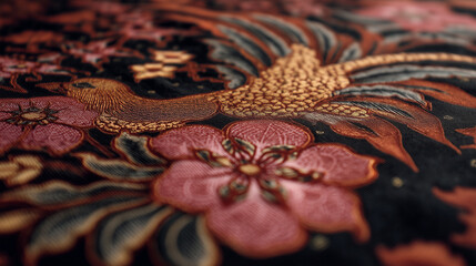Full Frame Shot Of Traditional Patterned Batik Parang