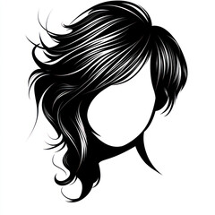 woman with long hair