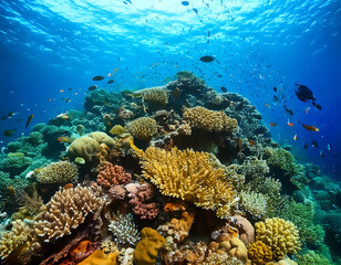 Naklejka premium coral reef