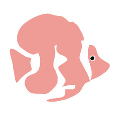 Illustration set of various tropical fish