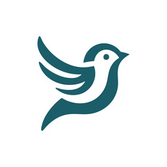 Obraz premium Sparrow Logo Vector Illustration 