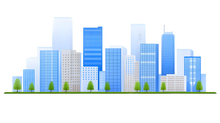 Cityscape Illustration Transparent Background