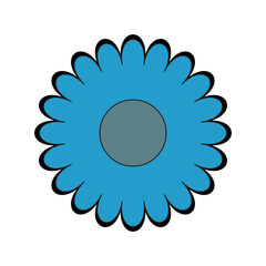 Retro Floral Bold Shape