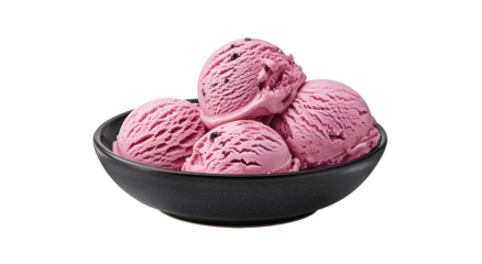 Chocolate, vanilla and strawberry Ice Cream