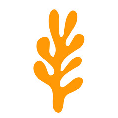 illustration Aquarium seaweed silhouette