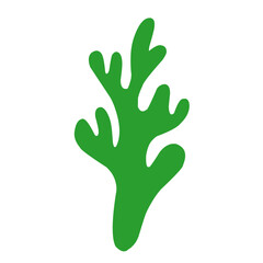 illustration Aquarium seaweed silhouette