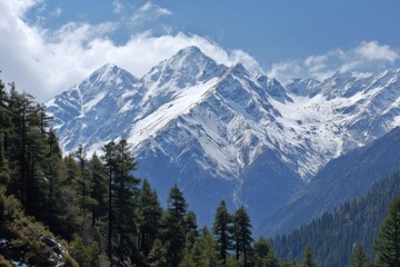 Majestic mountain scenery showcasing snow-capped summits and stunning views for adventure seekers and nature aficionados