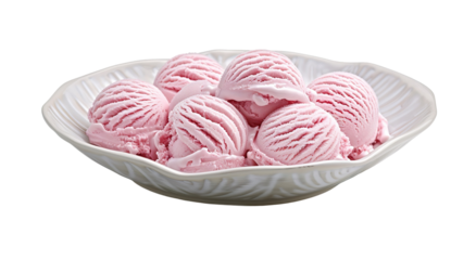 Chocolate, vanilla and strawberry Ice Cream