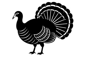 Turkey silhouette vector illustration