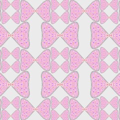 Bow pattern on abstract background. Illustration background.