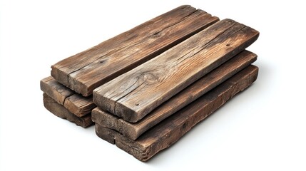 Stack of weathered wooden planks (1)