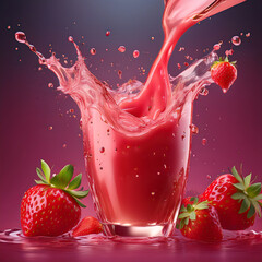jugo de fresa