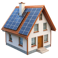 house with solar panels