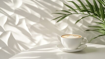 Serene Morning Latte: A Moment of Tranquility