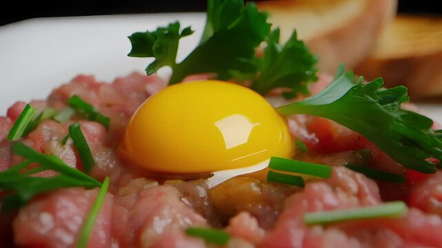 Beef Tartare with Egg