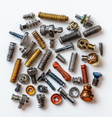 Assorted metal fasteners