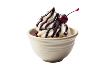 Chocolate, vanilla and strawberry Ice Cream