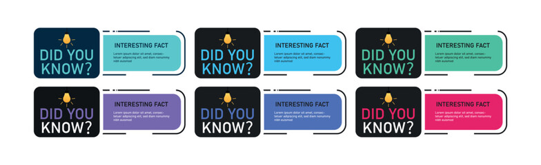 Did You Know? Classroom Fun Fact Infographic Banner Template for Education, Social Media Post