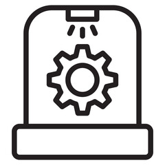 Fototapeta premium Incubator icon in vector illustration