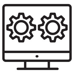 Develop icon in vector illustration