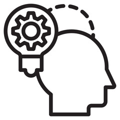Idea generated icon in vector illustration
