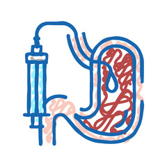 treatment bariatric icon doodle illustration