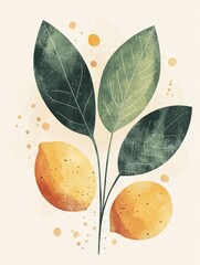 Citrus in pastel tones