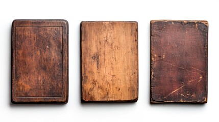 Three vintage wooden cutting boards