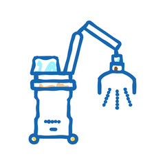photodynamic therapy icon doodle illustration