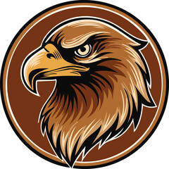 Fototapeta premium eagle head vector illustration