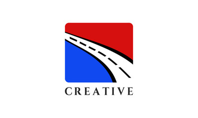 Road Design Abstract Logo Template