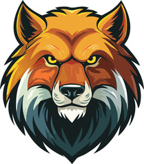 Obraz premium vector illustration of a lion head