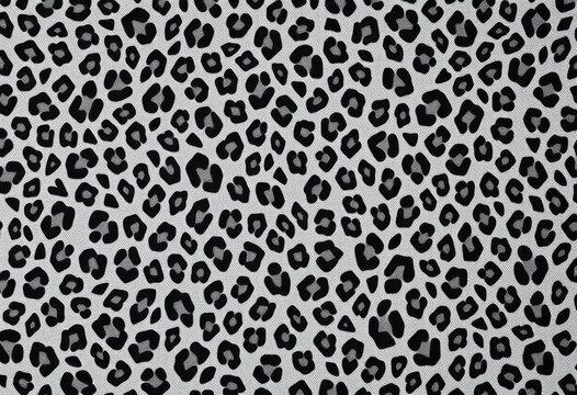 Subtle gray leopard print fabric texture, ample empty space, subtle, style
