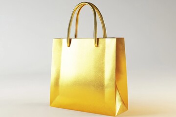 Golden shopping bag (1)