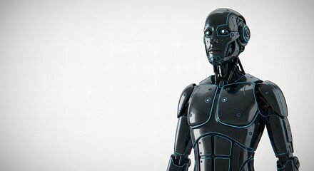 Fototapeta premium Robot in Cozy Bedroom Setting